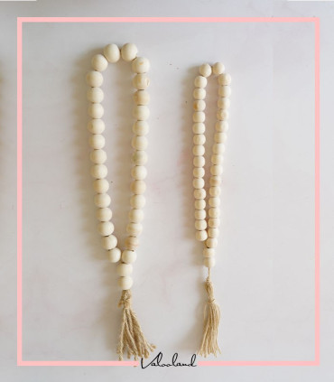 آویز مهره ای چوبی