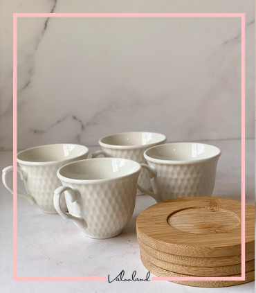 ست قهوه خوری زیر بامبو