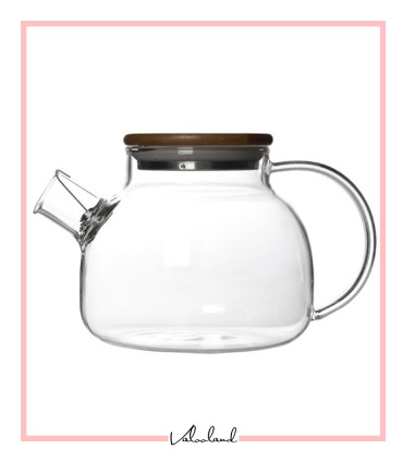 قوری پیرکس درب بامبو