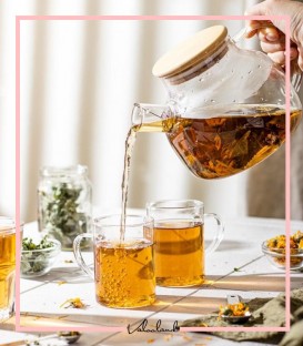 قوری پیرکس درب بامبو