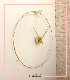 ساعت دیواری سیگنال طلایی متالیک