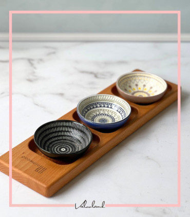 ست اردوخوری سرامیکی دسته دار