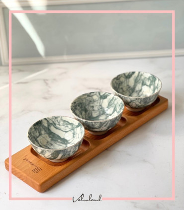 ست اردوخوری سرامیکی دسته دار