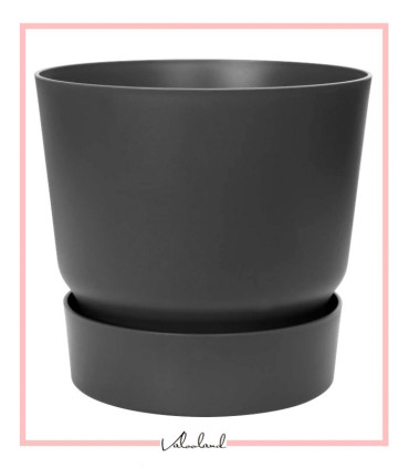 گلدان دهکده سبز گرد 18 سانتی متر