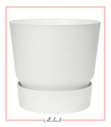 گلدان دهکده سبز گرد 14سانتی متر