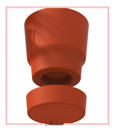 گلدان دهکده سبز گرد 14سانتی متر