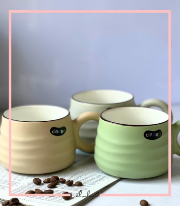 ماگ سرامیکی موج دار