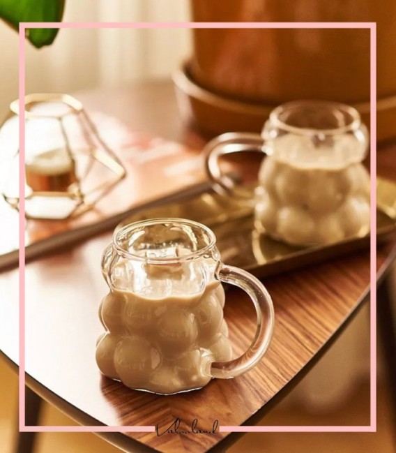 لیوان پیرکس مدل حبابی