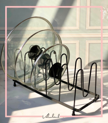 استند فلزی بشقاب و درب قابلمه