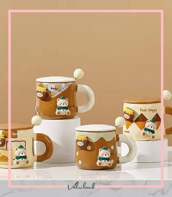 ماگ سرامیکی مگنتی خرسی