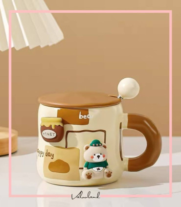 ماگ سرامیکی مگنتی خرسی