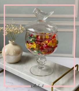 شکلات خوری شیشه ای جوجه دار