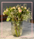 گلدان شیشه ای طرح رنگین کمان