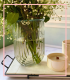 گلدان شیشه ای طرح رنگین کمان