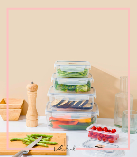 سرویس 5 عددی ایزی لاک مستطیل