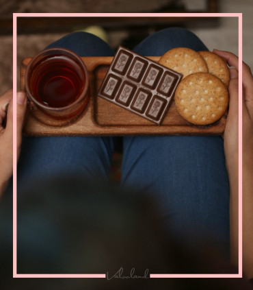 سینی چای چوبی