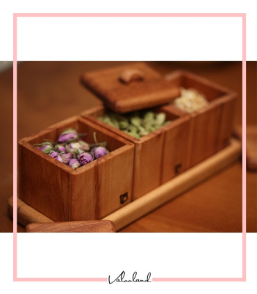 ست باکس دمنوش چوبی