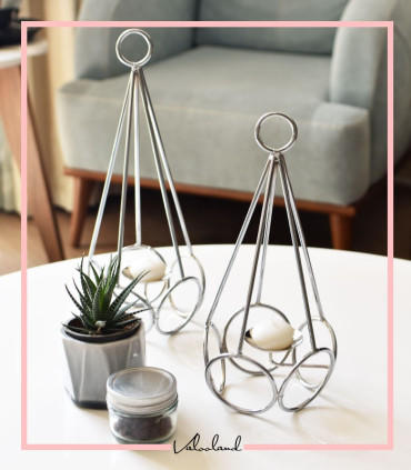 شمعدان رومیزی مایا فلزی