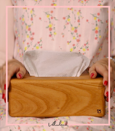جعبه دستمال کاغذی چوبی