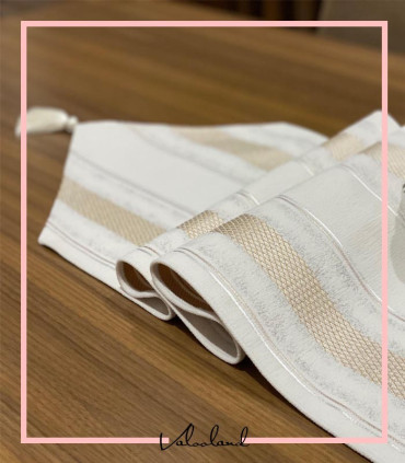 رانر طلایی طرح راه راه