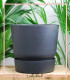 گلدان دهکده سبز گرد مشکی