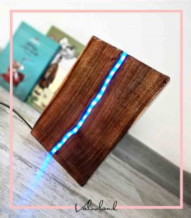 چراغ دکوراتیو رومیزی چوبی کتابی