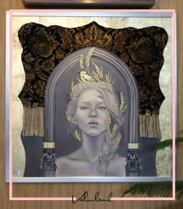 تابلو فرش دکوراتیو گندم