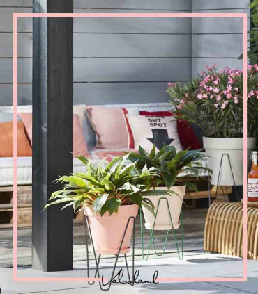 پایه گلدان فلزی دهکده سبز