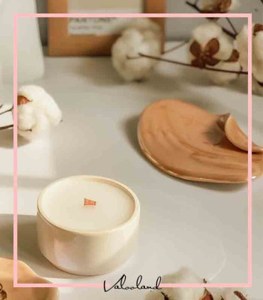 ظرف برگ تابدار سرامیکی