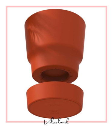 گلدان دهکده سبز گرد مشکی