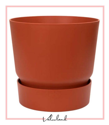 گلدان دهکده سبز گرد مشکی