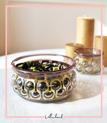 ظرف شکلات خوری شیشه ای نغمه
