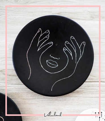 ست بشقاب دیوارکوب صورتک