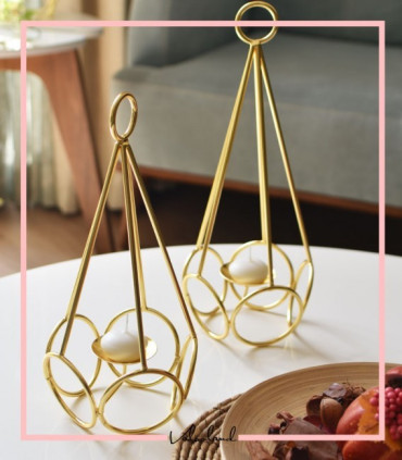 شمعدان رومیزی مایا فلزی