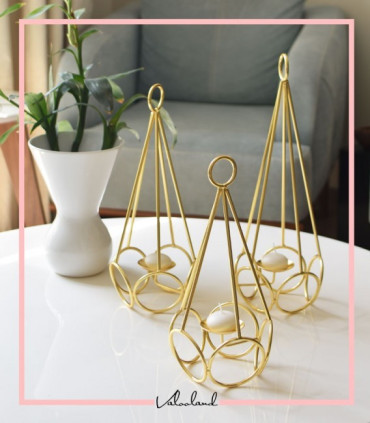 شمعدان رومیزی مایا فلزی