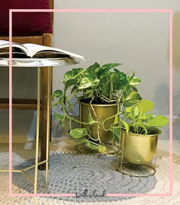 گلدان فلزی رومیزی