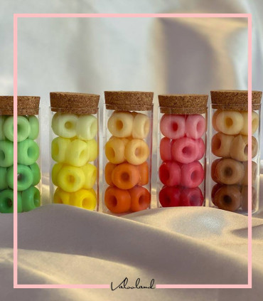 صابون مینی دونات شیشه ای