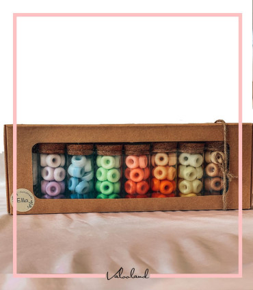 صابون مینی دونات شیشه ای