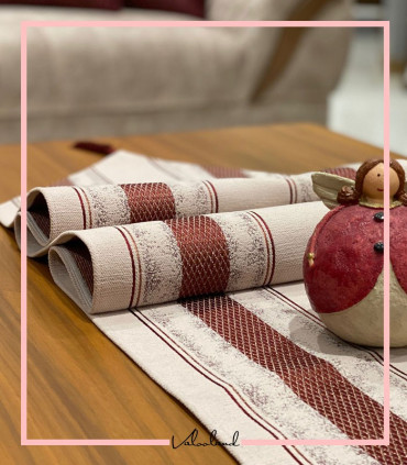 رانر زرشکی نسکافه ای راه راه