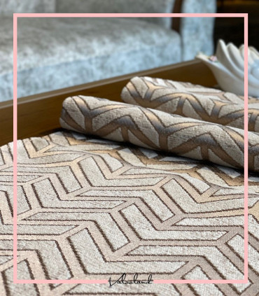 رانر طرح فلش کرم و نسکافه ای