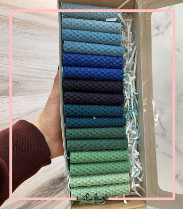 پکیج شمع موم عسل 16 تایی