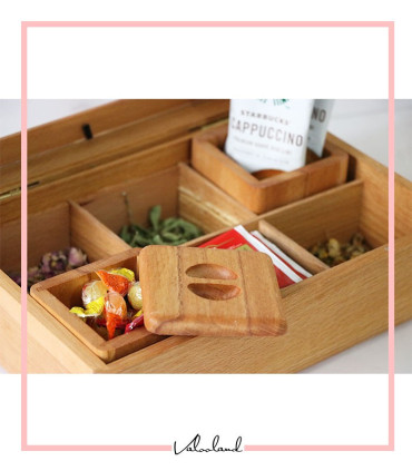 جعبه چای پذیرایی در شیشه ایی 