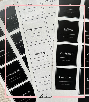 پکیج لیبل آشپزخانه بزرگ و کوچک