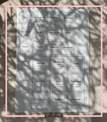 پکیج لیبل آشپزخانه بزرگ و کوچک