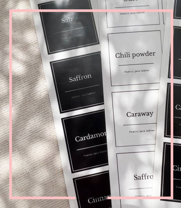 پکیج لیبل آشپزخانه بزرگ و کوچک