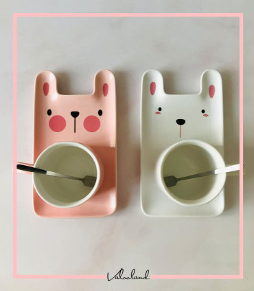 ست ماگ و بشقاب خرگوشی