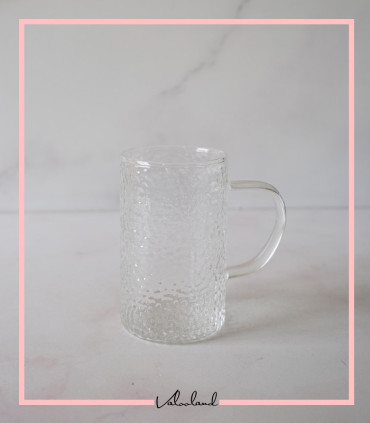 لیوان یخی پیرکس دسته رنگی