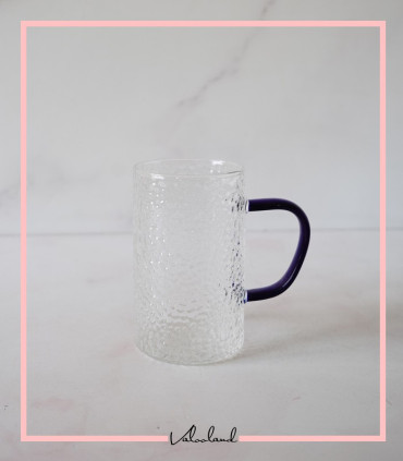 لیوان یخی پیرکس دسته رنگی