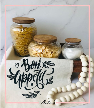 بانکه شیشه ای درب چوبی