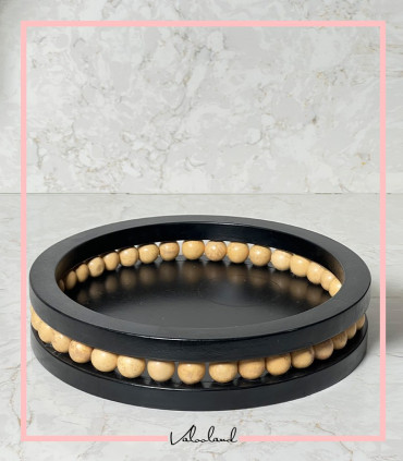 سینی مهره ای مشکی